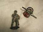 OLD CANNON & KNIGHT LEAD SOLDIER LOT VINTAGE TOY