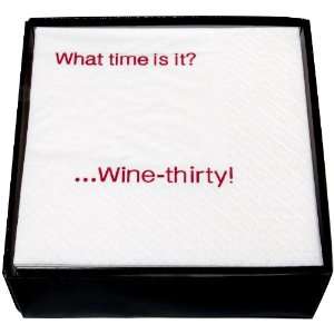   Party Beverage Napkins, Wine Thirty, Box of 50