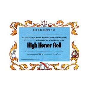  CERTIFICATES HIGH HONOR ROLL 25/PK Toys & Games