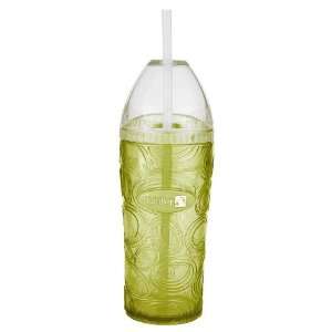  Zak Designs Olive Green 16 Ounce Chiller with Straw 