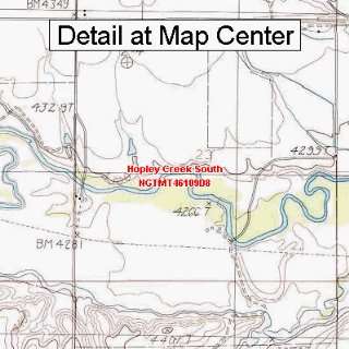  USGS Topographic Quadrangle Map   Hopley Creek South 