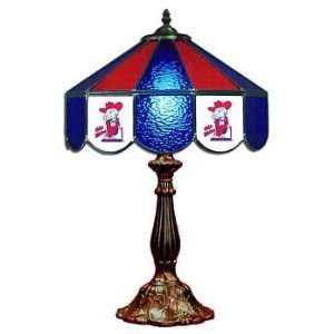  Mississippi 14 NCAA Stained Glass Table Lamp   140TL MISP 