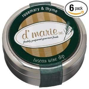 Tuscan Wine Dip Mix Rosemary & Thyme, .4 Ounce Units (Pack of 6 