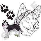 siberian husky dogs embroidered bath kitchen towels by susan expedited