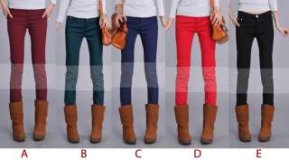   Womens skinny pants legging pencil jeans trousers Winter Huu  