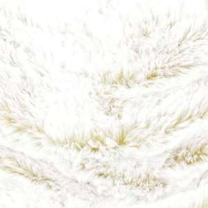  60 Wide Minky Cuddle Frosted Eyelash Yellow/White Fabric 