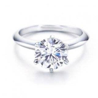   Zirconia CZ Solitaire Ring   Womens Engagement Wedding Ring Size 5