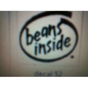 BEANS INSIDE DECAL, COLOR RED