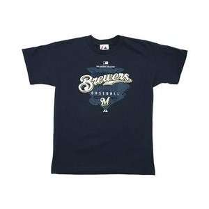  Milwaukee Brewers AC Youth Momentum T shirt by Majestic 