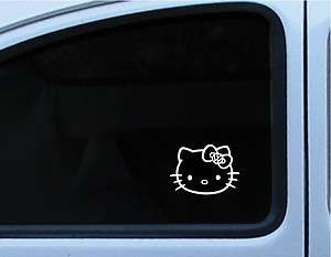 Hello Kitty Head with VW Logo in Bow decal sticker 4  