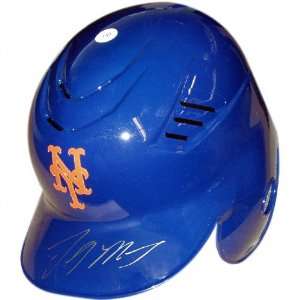 Lastings Milledge New York Mets Autographed Blue Batting 