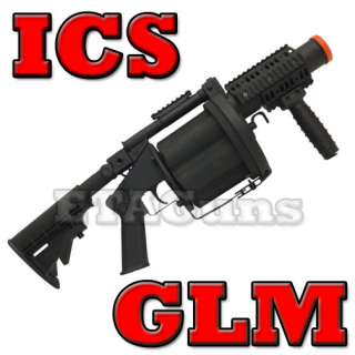 NEW ICS 190 GLM 6 Shot Gas Multiple Revolver Grenade Launcher Airsoft 