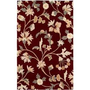  HRI Inspiration 3665 Burgundy 82 8 X 11 Area Rug