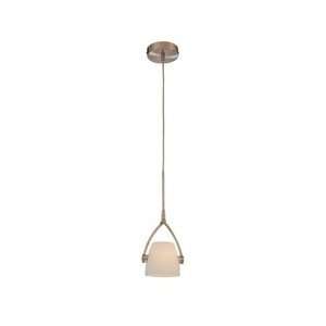 Kovacs P171 084 Mike 1 Light Mini Pendant in Brushed Nickel with 