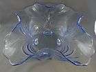 Vintage Cambridge Glass Caprice Bowl Moonlight Blue Footed Bowl