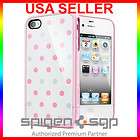   ] SPIGEN SGP iPhone 4 / 4S Case Linear Biskitt Series Pink Polka Dots