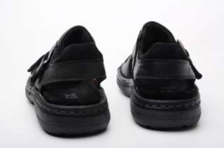 GBX Mens Sandals 165021 Fisherman Leather Black  