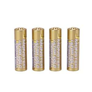  Monster Ultra Gold Remote Control Alkaline PowerCells 4 pk 