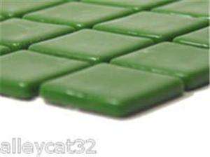 Glass Mosaic Tile 20PCS COOL DARK GREEN 1  