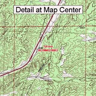   Topographic Quadrangle Map   Tyrone, New Mexico (Folded/Waterproof