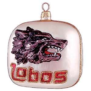  Treasures New Mexico Lobos Glass Ornament Sports 
