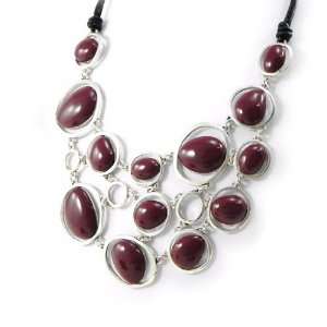 Necklace french touch Métisse burgundy. Jewelry