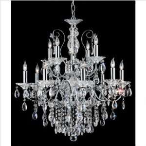   Nulco Fire and Ice Twelve Light Chandelier in Chrome