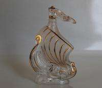 Larsen French Miniature Viking Ship Cognac Bottle 1950s  