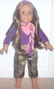 AMERICAN GIRL DOLL MARISOL LUNA 2005 DOLL OF THE YEAR IN MEET OUTFIT 