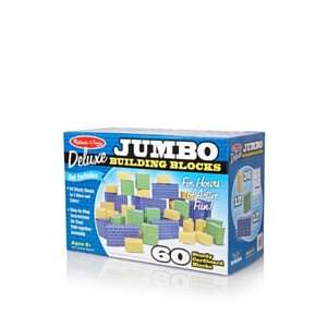  Melissa & Doug Deluxe Jumbo Building Blocks 60 Cardboard Blocks 