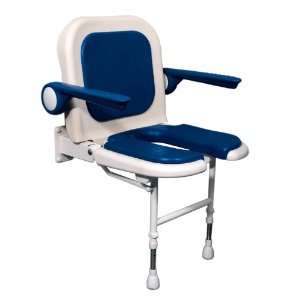  AKW Medicare Deluxe Fold Up U Shower Seat With Arms 