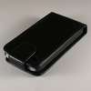 Flip Cover Leather Case for Apple iPhone 4 Black  