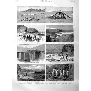  1886 India Defence Kandahar Railway Duff Bridge Fort