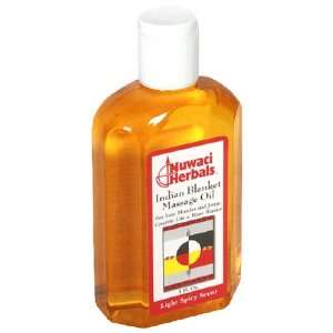  Nuwati Herbals Indian Blanket Massage Oil, 8 Ounces 