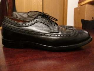 Vtg Iron Age Bostonian Mens Leather Job Interview Wingtip Dress Shoes 