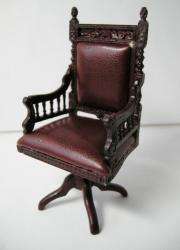 Dollhouse Famous Maker Furniture 1401 Victorian Desk Chair  