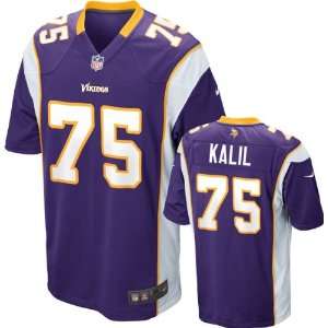  Matt Kalil #1 Draft Pick Jersey Home Purple Game Replica 