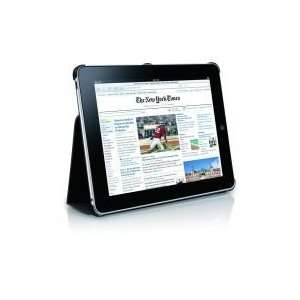   Folder Style Protective Velvet Case for iPad Black   MACBOOKSTANDB