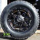 18 Fuel Off Road Hostage Blk Nitto Terra Grappler AT Tires 355/65R18 