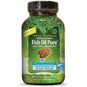 Irwin Naturals   Fish Oil Pure   60 Liquid Soft Gels