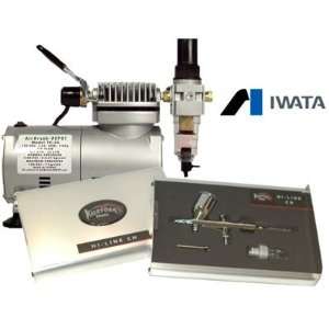  IWATA Kustom 9100 Airbrush Kit w/Mini Compressor