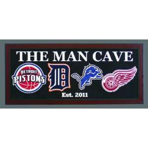  Man Cave Sign  Detroit