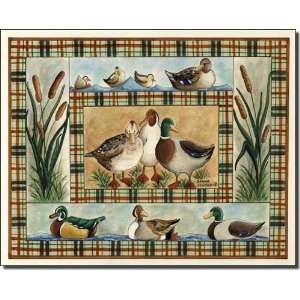 Mallards and Such by Donna Jensen   Duck Bird Ceramic Accent Tile 8 x 