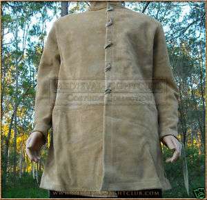 Buff leather coat natural jerkin infantry cavalry 17thC  