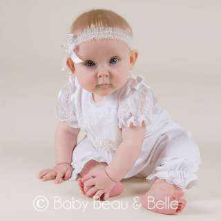 Baby Beau & Belle Jessica White Jumpsuit  