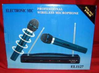   DUAL WIRELESS MICROPHONE SYSTEM FOR KARAOKE AND OTHER LIVE EVENTS