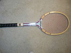 Wood Wilson Autograph Tennis Racket Jimmy Connors Champ w/cover  