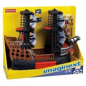 Fisher Price IMAGINEXT PIRATE SHIP Great Adventures & Figures 