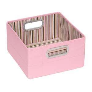  JJ Cole Nursery Storage Pink Stripe Short Baby