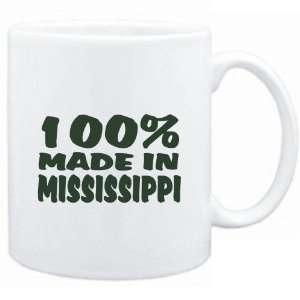  Mug White  100% MADE IN Mississippi  Usa States Sports 